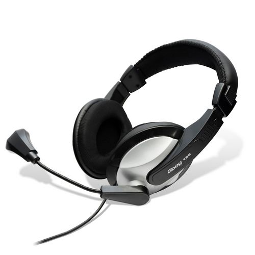 Гарнитура Global T-88, диапозон частот 45-23000 Гц, черно-серебристая / Гарнитуры