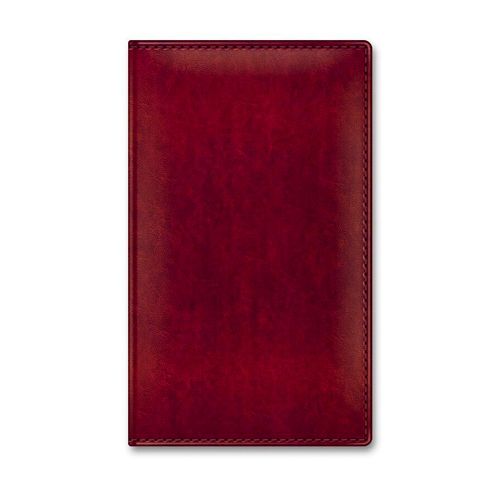 Визитница 3-х рядная Berlingo "Caprice" на 96 визиток, 120*200 мм, бордо / Визитницы настольные