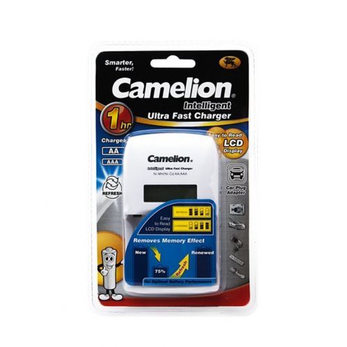 Зарядное устройство Camelion "Intelligent Ultra Fast Charger" BC-0907-0, 4*AAA/4*AA, белое