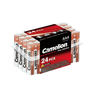 Батарейки Camelion Plus Alkaline мизинчиковые AAA LR03-PB24, 1.5V, 24 шт./уп, цена за упаковку / Батарейки