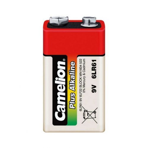 Батарейки Camelion Plus Alkaline крона 6F22 6LR61-BP1, 9V, 1 шт., цена за штуку / Батарейки №2