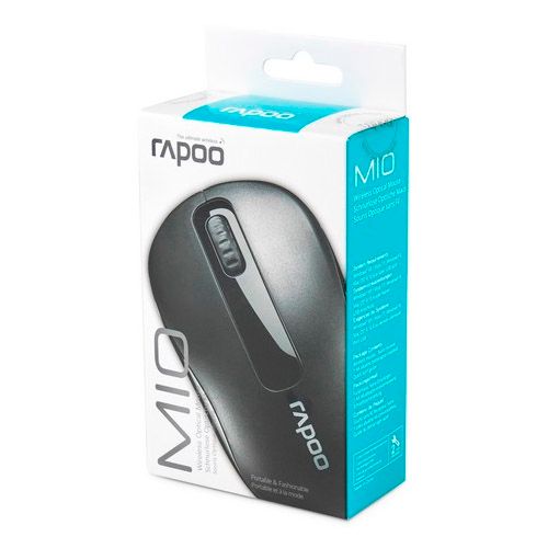 Мышь беспроводная оптическая Rapoo M10, USB, 3 кнопки, 1000 dpi, черная / Мыши беспроводные №2
