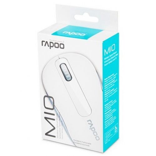 Сымсыз тінтуір Rapoo M10, USB, 3 батырма, 1000 dpi, оптикалық, ақ