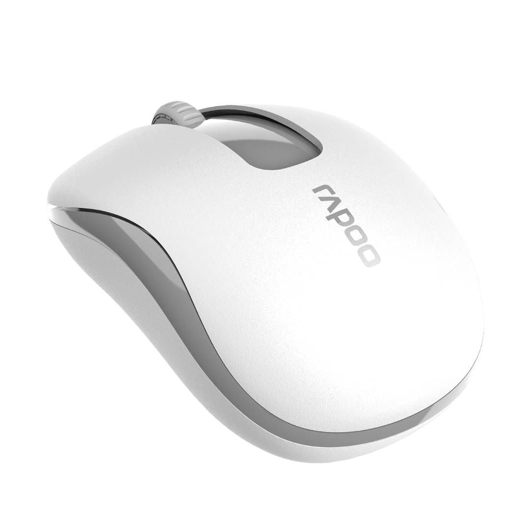 Мышь беспроводная Rapoo M10 Plus, USB, 3 кнопки, 1000 dpi, оптическая, белая / Мыши беспроводные №4