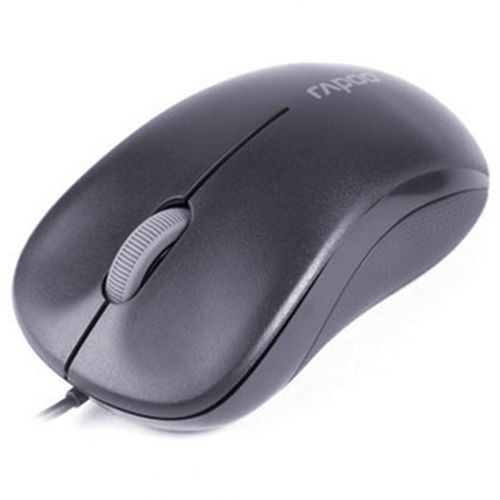 Мышь проводная оптическая Rapoo N1130, USB, 2 кнопки, 1000 dpi, черная / Мыши проводные