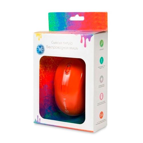 Мышь беспроводная X-Game XM-810OGO, USB, 6 кнопок, 1200/2400 dpi, оптическая, неоново-оранжевая / Мыши беспроводные №3 oe.kz Мышь беспроводная X-Game XM-810OGO, USB, 6 кнопок, 1200/2400 dpi, оптическая, неоново-оранжевая / Мыши беспроводные №3