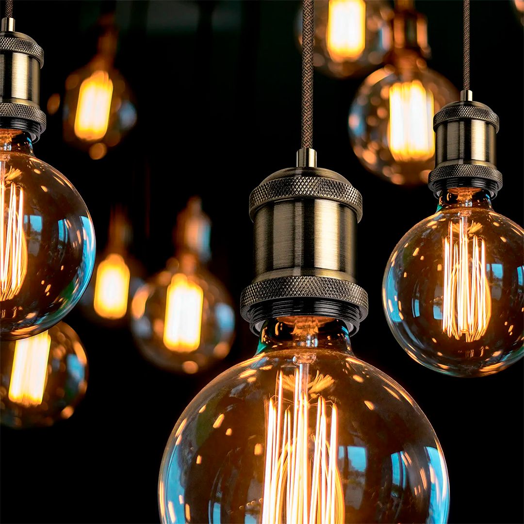 Светильник подвесной Gauss Decor PL022, без лампы, бронзовый, E27, 1 м / Светильники настольные №4 oe.kz Светильник подвесной Gauss Decor PL022, без лампы, бронзовый, E27, 1 м / Светильники настольные №4