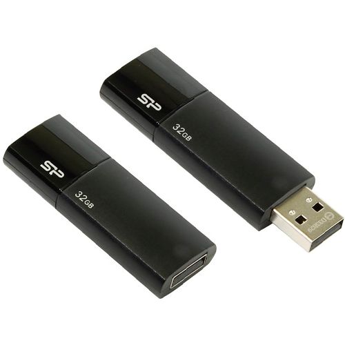 USB-флешка 32 Gb, Silicon Power "Ultima U05", USB 2.0, черная