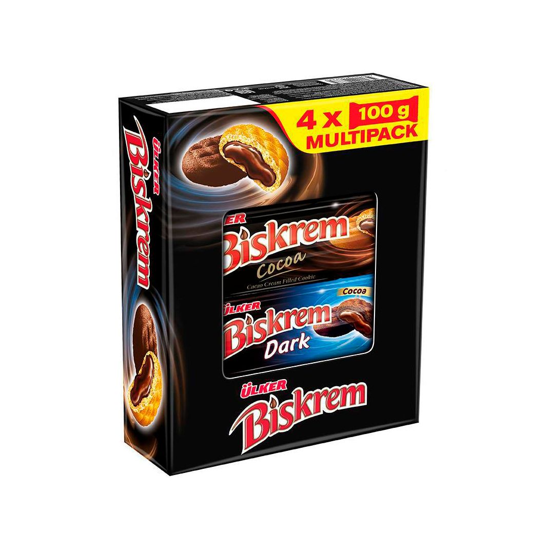 Печенье ULKER Biskrem Multipack 4*100 гр / Печенье, вафли, крекеры