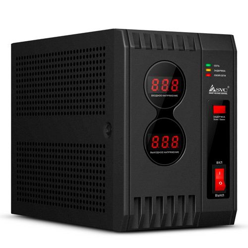 Стабилизатор SVC AVR-1000, 1000ВА(1000Вт), черный / Источники бесперебойного питания