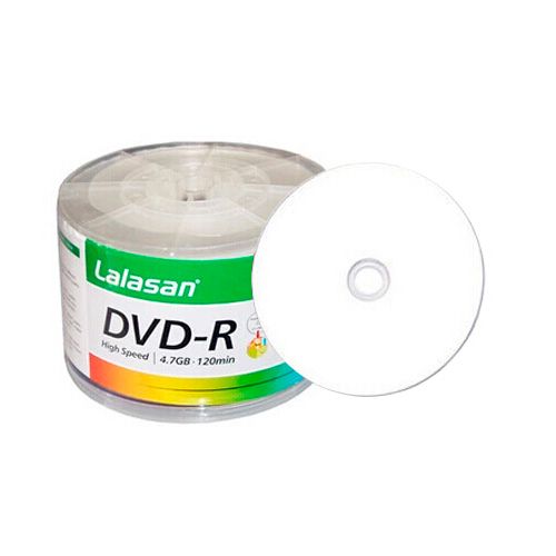 Диск DVD-R "Lalasan", 4,7 Gb, 16x, возможность печати на поверхности диска, цена за штуку / Диски CD/DVD №3