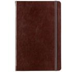 Записная книжка Baer, А5, 128 л, на резинке, с ручкой, в линейку, коричневая
