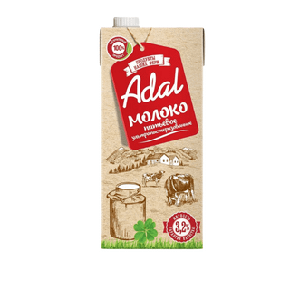 Молоко Adal, 925 мл, 3,2%, тетрапакет / Молоко и сливки