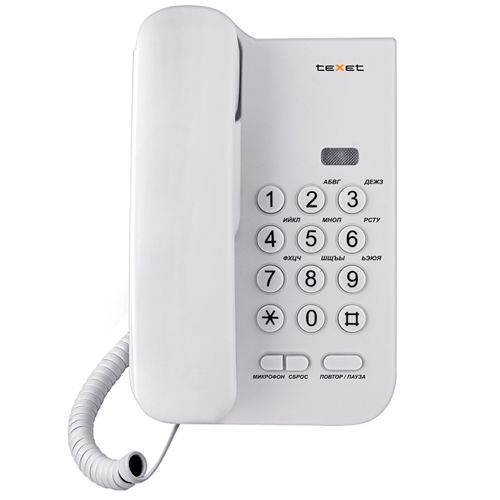 Телефон проводной Texet "TX-212", серый / null №3