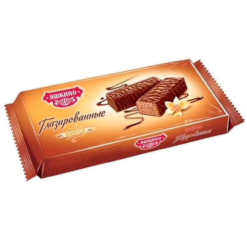 Вафли Яшкино "Глазированные", 200 гр / Печенье, вафли, крекеры