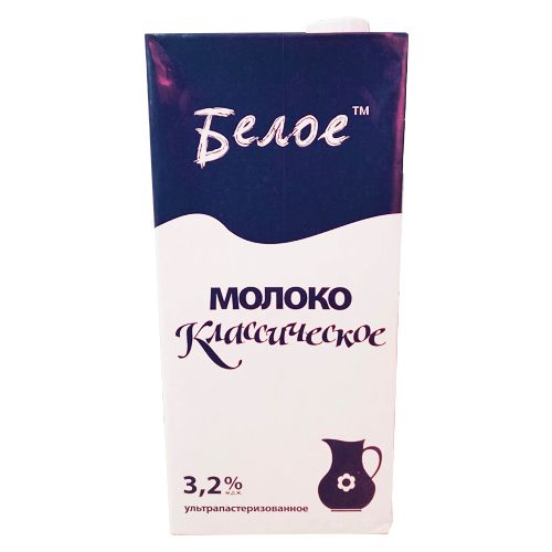 Молоко "Белое" классическое, 1 литр, жирность 3,2%, картонная упаковка / Молоко и сливки oe.kz Молоко "Белое" классическое, 1 литр, жирность 3,2%, картонная упаковка / Молоко и сливки