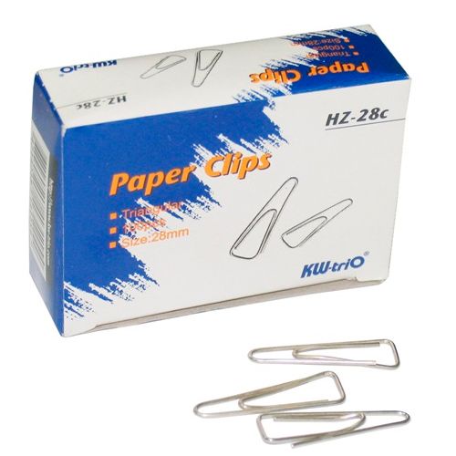 Купить Скрепки канцелярские KW-Trio, 28 мм, 100 шт., металлические ...