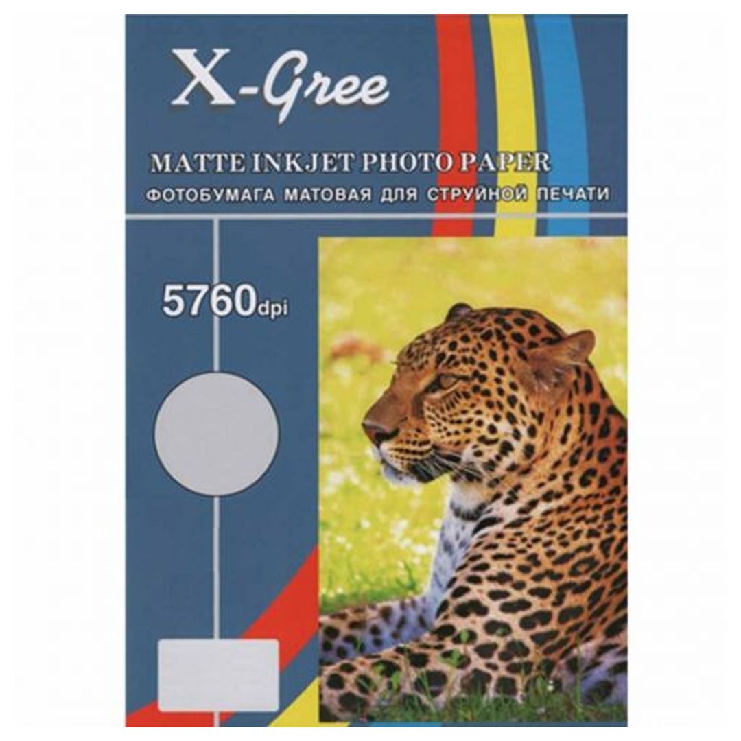 Фотобумага X-Gree, A4 формат, 190 г/м2, 50 листов, матовая / Фотобумага