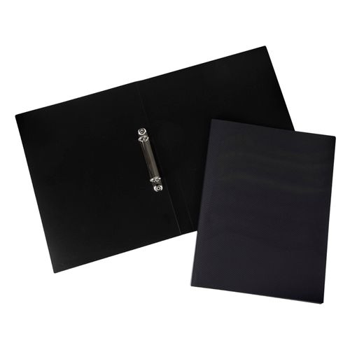 Папка Berlingo, А4 формат, на 2 кольцах, корешок 25 мм, черная / Папки на кольцах