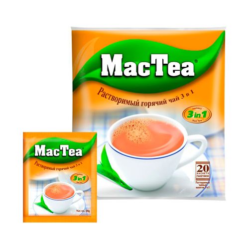 Купить Чай MacTea "3 в 1", 20 пакетиков по 18 гр, мягкая упаковка: в ...
