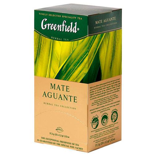 Чай Greenfield Mate Aguante, травяной, 25 пакетиков / Чай пакетированный