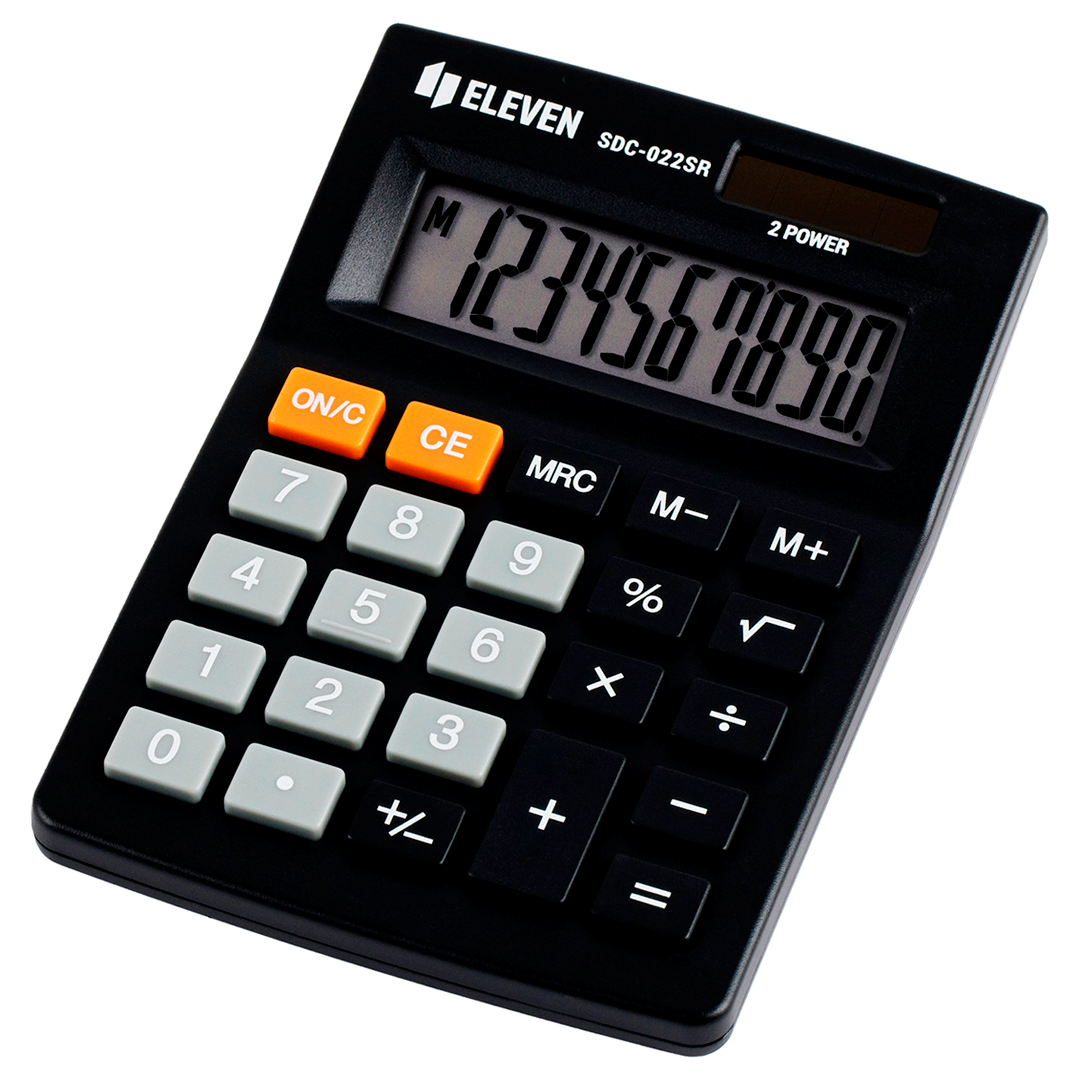 Үстел калькуляторы Eleven SDC-022SR, 10 разрядты, 88*127*23 мм / Үстел калькуляторлары №2