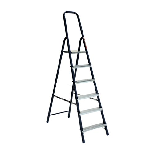Стремянка стальная, 6 ступеней, высота 124/198 см / Стремянки, лестницы oe.kz Стремянка стальная, 6 ступеней, высота 124/198 см / Стремянки, лестницы