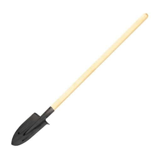 Лопата штыковая, 210*290 мм, деревянный черенок, остроконечная