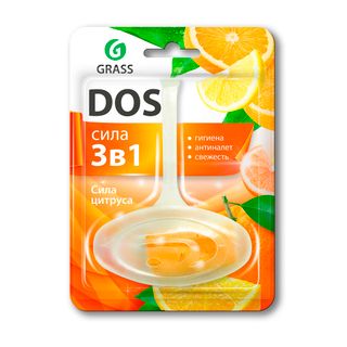 Унитазға арналған гигиеналық блок Grass DOS "Цитрус күші", 36 гр / Дәретхана және жуынатын бөлме құралдары