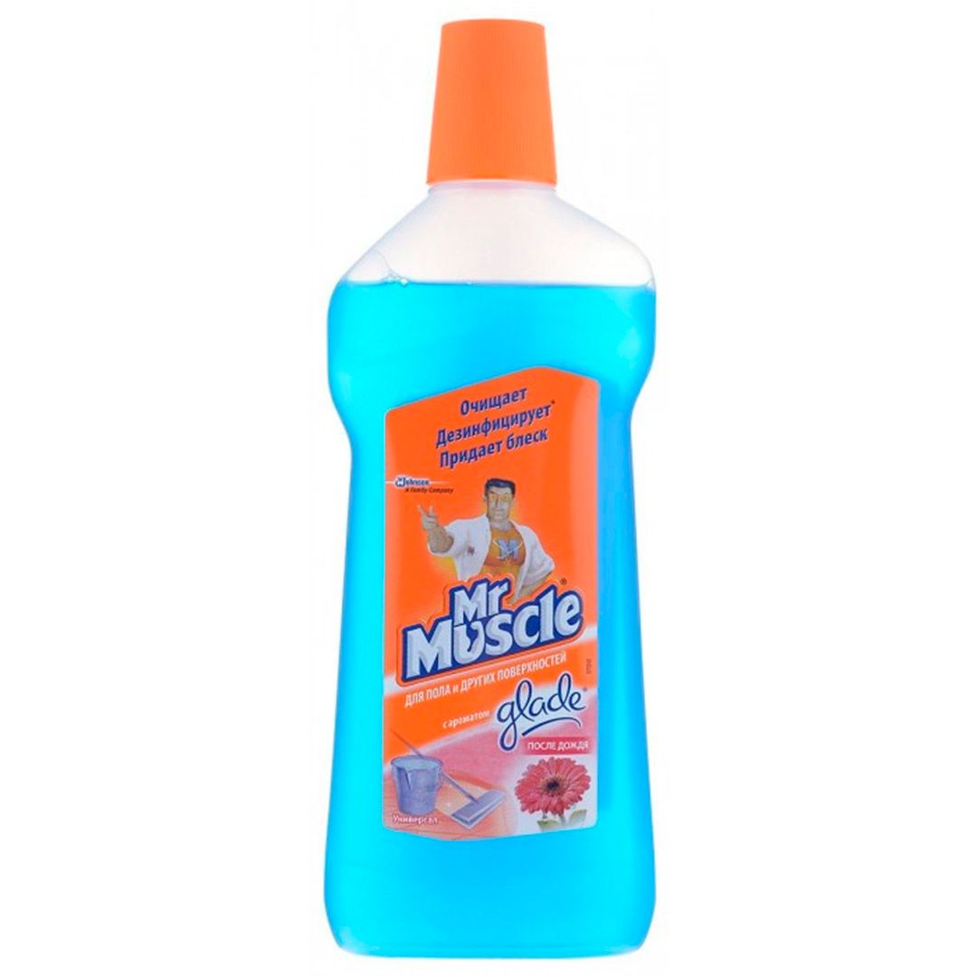 Средство для мытья полов и поверхностей Mr.Muscle "После дождя", 500 мл / Средства для мытья полов