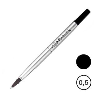 Стержень для роллера Parker "Refill Roller Ball" 0,5 мм ( F ), черный / Стержни для роллеров