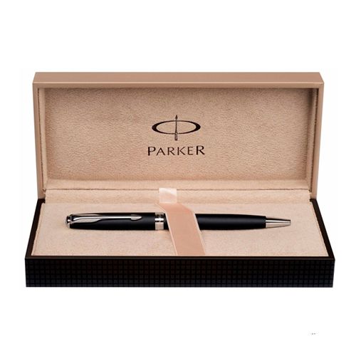 Ручка шариковая Parker "Sonnet Matte Black CT", черная  / Ручки премиум-класса №2