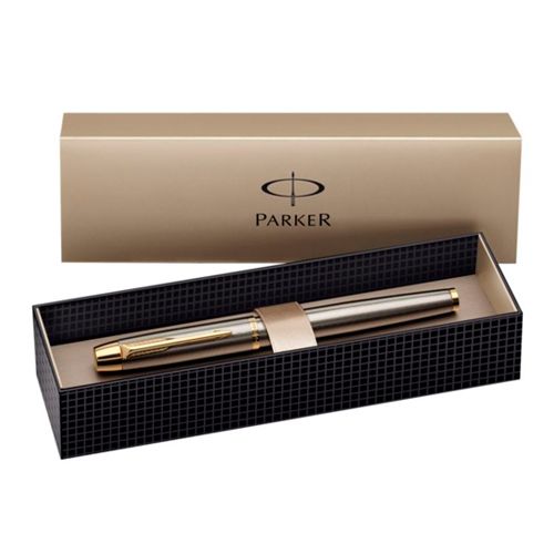 Ручка роллерная Parker "IM Brushed Metal GT", черная  / Ручки премиум-класса №2