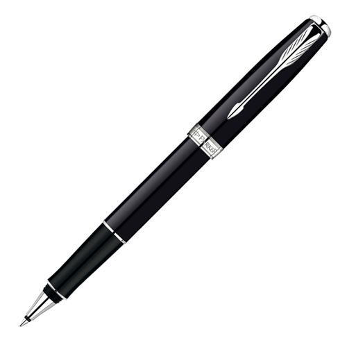 Ручка роллерная Parker "Sonnet Premium Lague Deep Black CT", черная  / Ручки премиум-класса