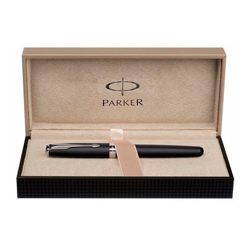 Ручка роллерная Parker "Sonnet Premium Lague Deep Black CT", черная  / Ручки премиум-класса №2