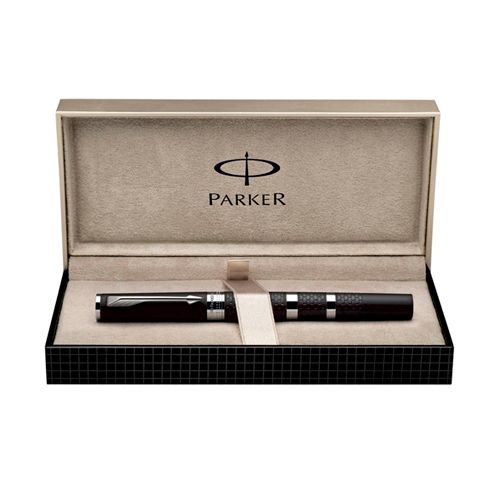 Ручка перьевая Parker "5th Ingenuity Large Black Rubber and Metal CT", черная / Ручки премиум-класса №2