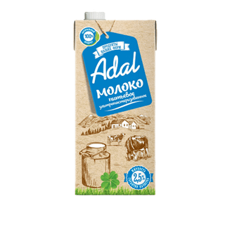 Молоко Adal, 925 мл, 2,5%, тетрапакет / Молоко и сливки oe.kz Молоко Adal, 925 мл, 2,5%, тетрапакет / Молоко и сливки