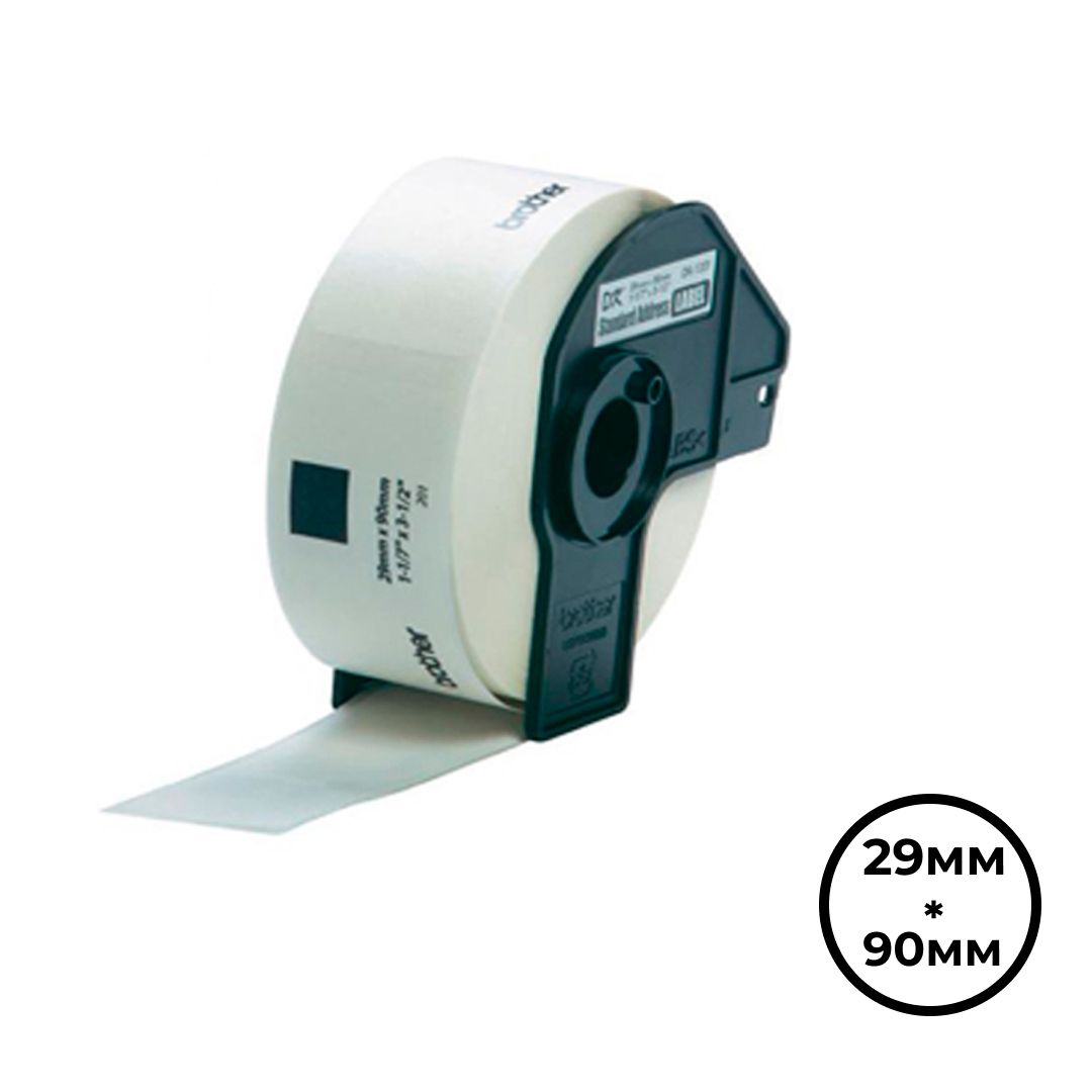 Этикетки адресные Brother DK-11201, 29*90 мм, белые / Ленты для печати наклеек