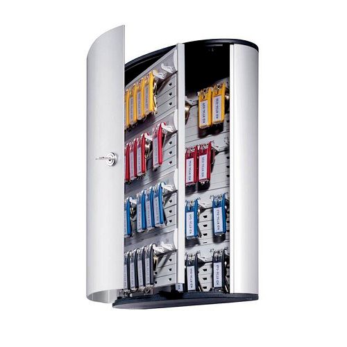 Ключница Durable Key Box, на 72 ключа, серебристая / Шкафчики для ключей, брелоки