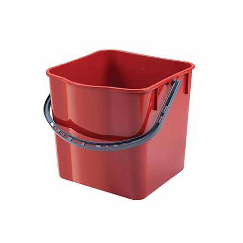 Ведро пластиковое Uctem, 25 литров, красное / Ведра