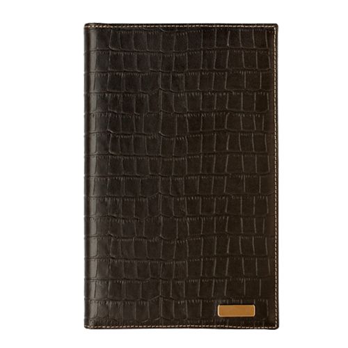 Ежедневник датированный Croco, (каз., рус., англ.), А5, 176 л, с золотым срезом, кожа, коричневый / Ежедневники датированные