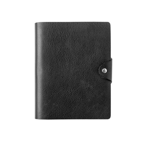 Ежедневник датированный Avio, (каз, рус,англ), А5 формат, 176 л, на магнитной кнопке, кожа, черный / Ежедневники датированные