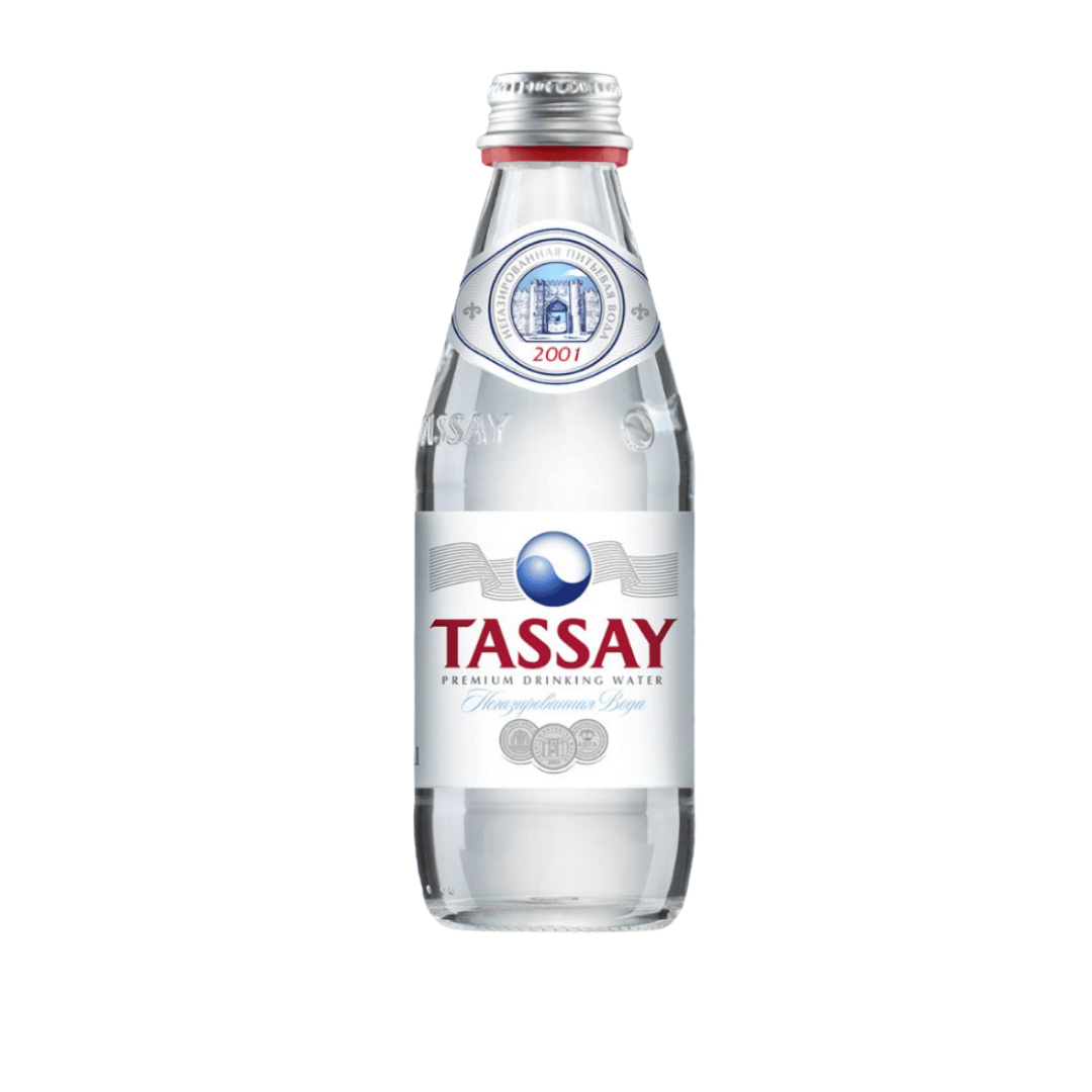 Вода негазированная питьевая "Tassay", 0,25 л, стеклянная бутылка / Вода питьевая oe.kz Вода негазированная питьевая "Tassay", 0,25 л, стеклянная бутылка / Вода питьевая