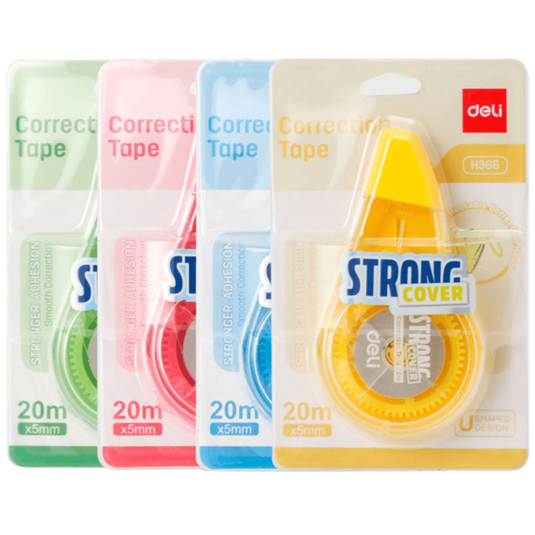 Түзеткіш лента Deli "Stronger Coverage", 5 мм, ұзындығы 20 м / Түзеткіш ленталар №5 oe.kz Түзеткіш лента Deli "Stronger Coverage", 5 мм, ұзындығы 20 м / Түзеткіш ленталар №5