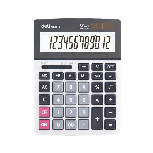 Калькулятор настольный Deli 1672A, 12 разрядов, 205*155*39 мм / Калькуляторы настольные oe.kz Калькулятор настольный Deli 1672A, 12 разрядов, 205*155*39 мм / Калькуляторы настольные