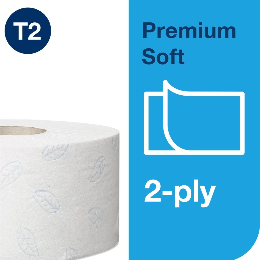 Туалетная бумага рулонная Tork "Premium", 170 метров, 2-х слойная, белая / Бумага туалетная профессиональная №4