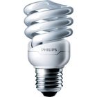 Лампа энергосберегающая Philips "Tornado", 12 Вт, 6500 K, дневной белый, E27, S форма