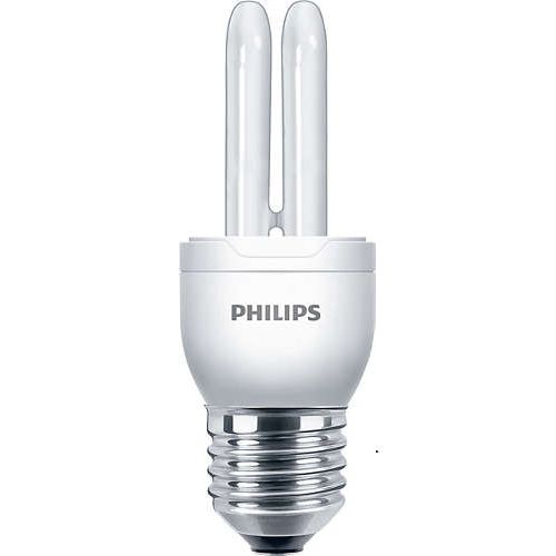 Лампа энергосберегающая Philips "Genie 1PF/6", 5 Вт, 2700 K, теплый белый, E27, U форма