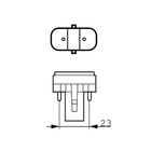 Лампа энергосберегающая Philips, 11 Вт, 4000 K, холодный белый, G23, Uформа