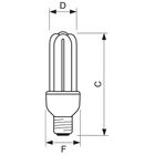 Лампа энергосберегающая Philips "Genie", 18 Вт, 6500 K, дневной белый, E27, U форма